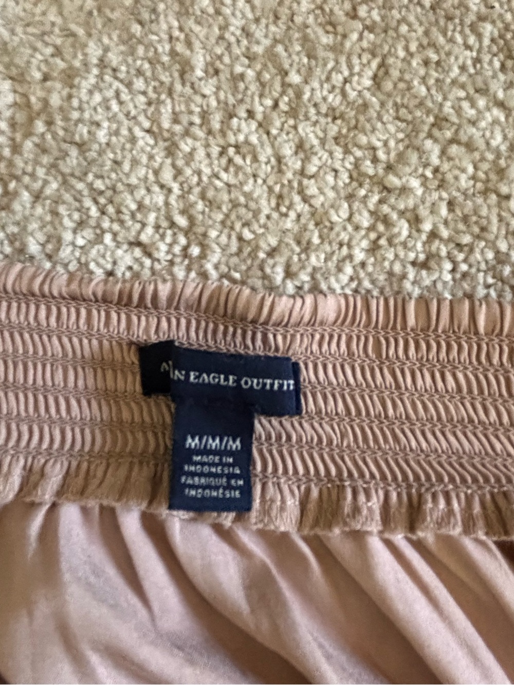American Eagle Outfitters Blush Pink Satin Maxi Skirt Size M - Picture 5 of 10